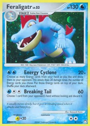 Feraligatr Pokémon Mysterious Treasures #8 Holo