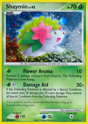 Shaymin Pokémon Platinum #14 Holo