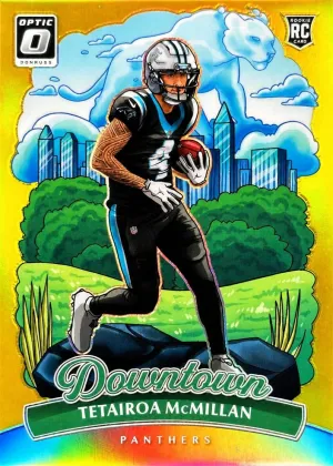 Tetairoa McMillan 2025 Donruss Optic Downtown Football Gold #15