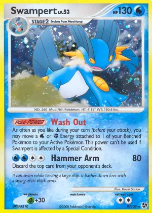 Swampert Pokémon Great Encounters #9 Reverse Holo