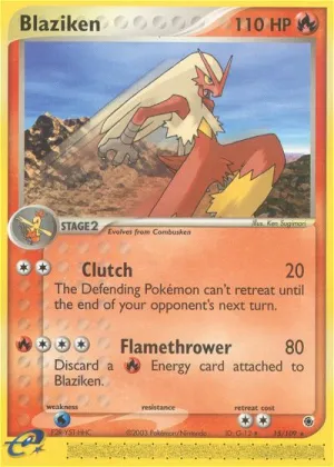 Blaziken Pokémon Ruby & Sapphire #15 Reverse Holo