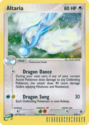 Altaria Pokémon Dragon #2 Holo