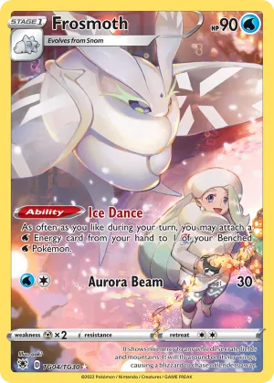 Frosmoth Pokémon Astral Radiance Trainer Gallery #TG04 Holo