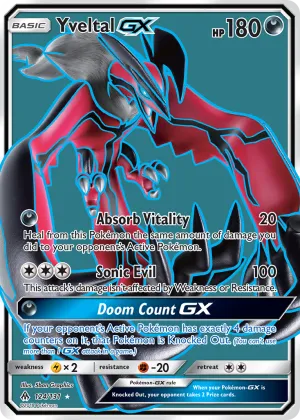 Yveltal-GX Pokémon Forbidden Light #124 Holo