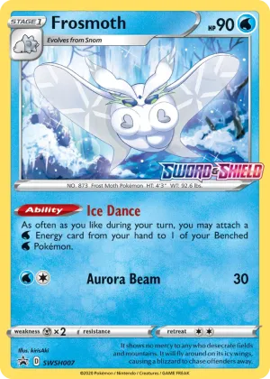 Frosmoth Pokémon SWSH Black Star Promos #SWSH007 Holo
