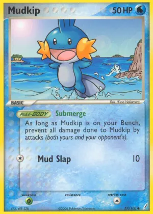 Mudkip Pokémon Crystal Guardians #57 Reverse Holo