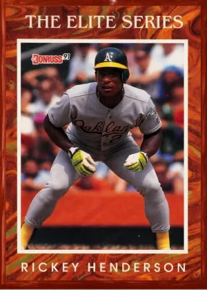 Rickey Henderson 1991 Donruss Elite Series Baseball #7