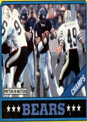 Walter Payton 1986 Topps Football #9