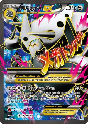 M Aggron-EX Pokémon Primal Clash #154 Holo