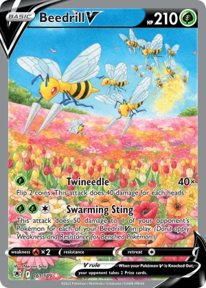 Beedrill V Pokémon Astral Radiance #161 Holo