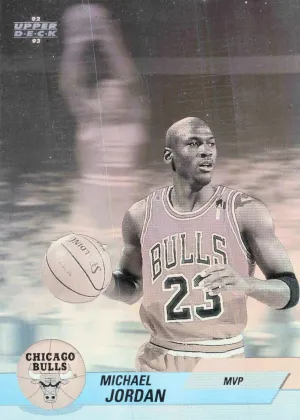 Michael Jordan 1992 Upper Deck Basketball Award Winner Holograms Most Valuable Player #AW9