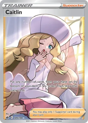 Caitlin Pokémon Chilling Reign #189 Holo