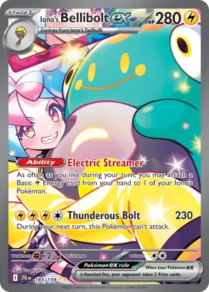 Iono's Bellibolt ex Pokémon Journey Together #183 Holo