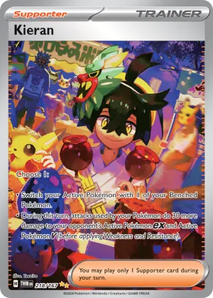 Kieran Pokémon Twilight Masquerade #218 Holo