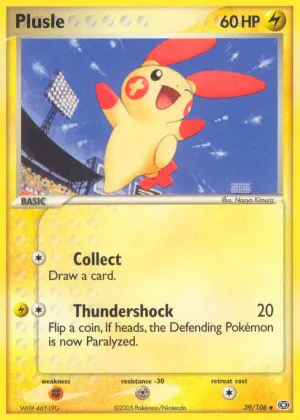 Plusle Pokémon Emerald #39 Reverse Holo