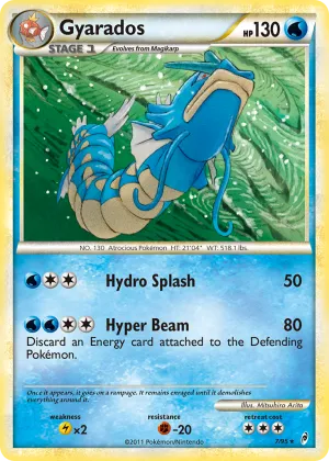 Gyarados Pokémon Call of Legends #7 Holo
