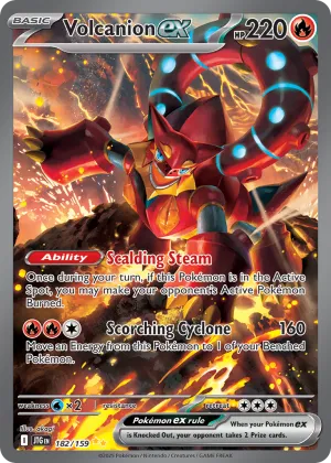Volcanion ex Pokémon Journey Together #182 Holo