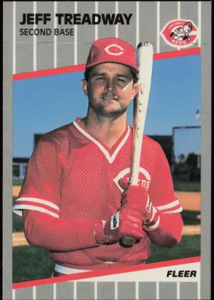 Jeff Treadway 1989 Fleer Baseball #173