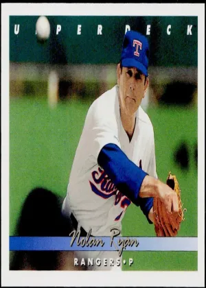 Nolan Ryan 1993 Upper Deck Baseball Gold Hologram #155