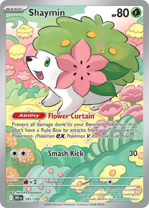 Shaymin Pokémon Destined Rivals #185 Holo