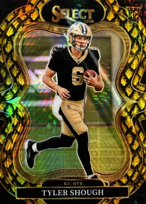 Tyler Shough 2025 Panini Select Suite Level Football Gold Dragon Scale #341
