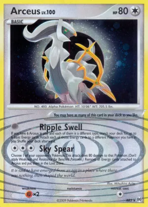 Arceus Pokémon Arceus #AR5 Holo
