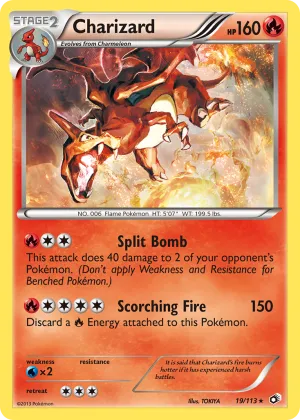 Charizard Pokémon Legendary Treasures #19 Reverse Holo