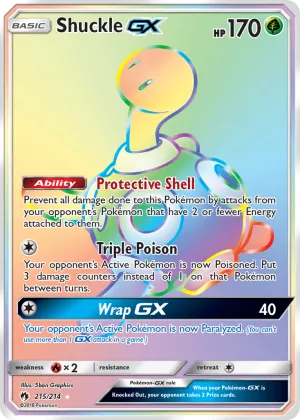 Shuckle-GX Pokémon Lost Thunder #215 Holo