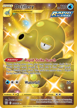 Octillery Pokémon Battle Styles #178 Holo