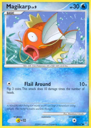 Magikarp Pokémon Supreme Victors #110 Reverse Holo