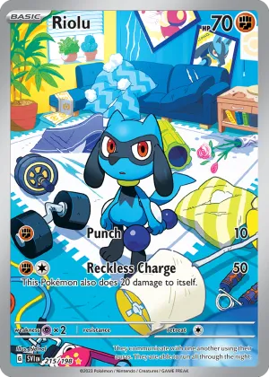 Riolu Pokémon Scarlet & Violet #215 Holo