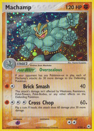 Machamp Pokémon Hidden Legends #9 Reverse Holo