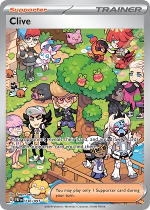 Clive Pokémon Paldean Fates #236 Holo
