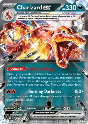 Charizard ex Pokémon Obsidian Flames #125 Holo