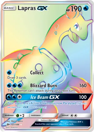 Lapras-GX Pokémon Sun & Moon #151 Holo
