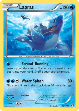 Lapras Pokémon BREAKpoint #28 Reverse Holo