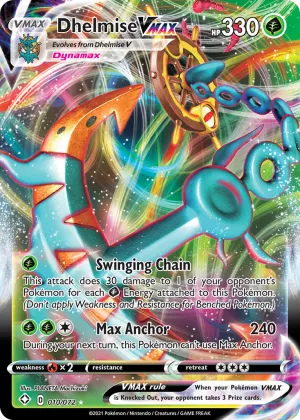 Dhelmise VMAX Pokémon Shining Fates #10 Holo
