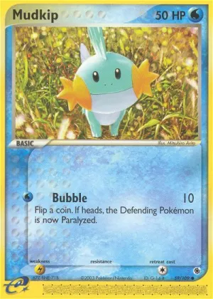 Mudkip Pokémon Ruby & Sapphire #59 Reverse Holo
