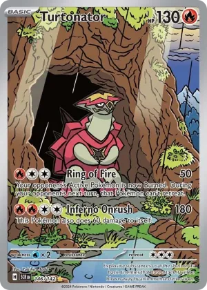 Turtonator Pokémon Stellar Crown #146 Holo