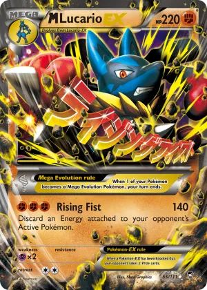 M Lucario-EX Pokémon Furious Fists #55 Holo
