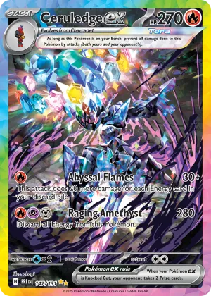 Ceruledge ex Pokémon Prismatic Evolutions #147 Holo