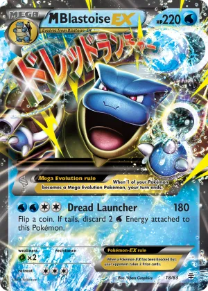M Blastoise-EX Pokémon Generations #18 Holo