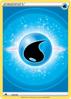 Water Energy Pokémon Crown Zenith #154 Holo