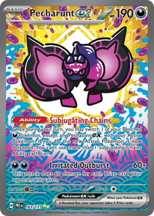 Pecharunt ex Pokémon Prismatic Evolutions #163 Holo