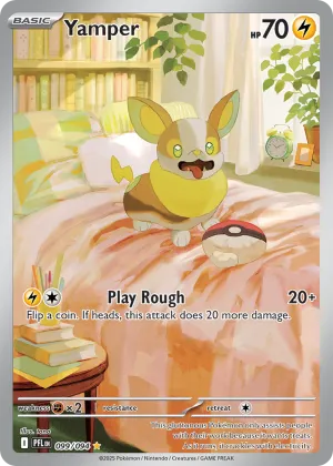 Yamper Pokémon Phantasmal Flames #99 Holo