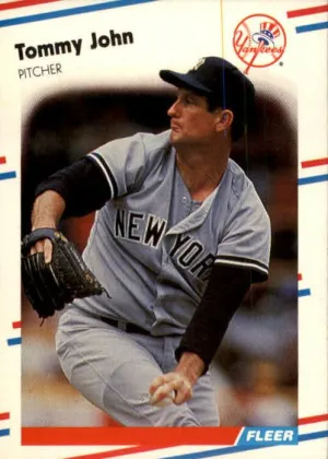 Tommy John 1988 Fleer Baseball #211