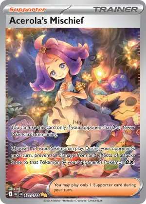 Acerola's Mischief Pokémon Mega Evolution #183 Holo