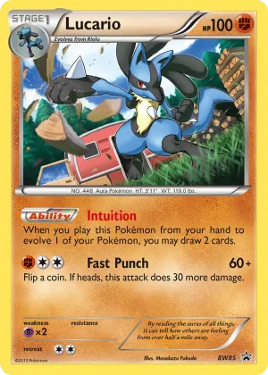 Lucario Pokémon BW Black Star Promos #BW85 Holo