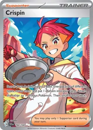 Crispin Pokémon Stellar Crown #164 Holo