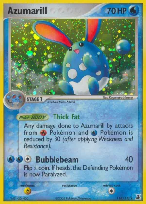 Azumarill Pokémon Delta Species #114 Holo